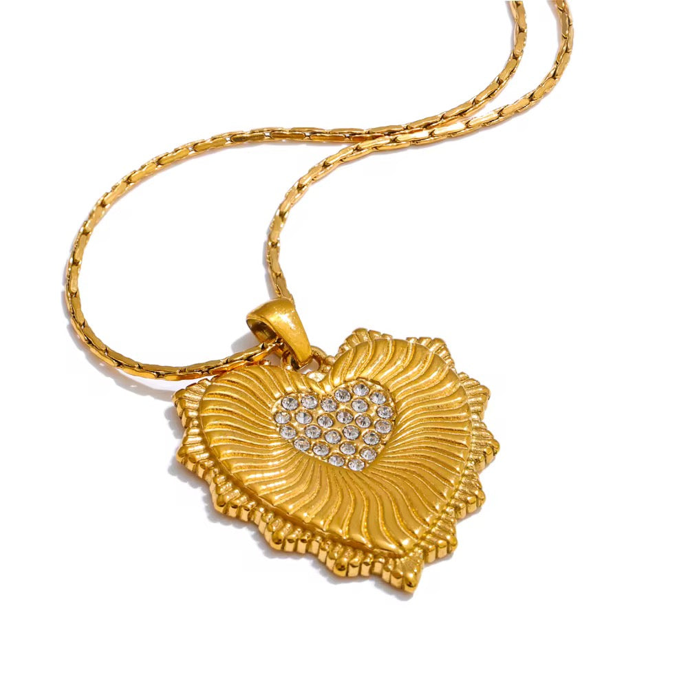 Diamonds Heart Necklace