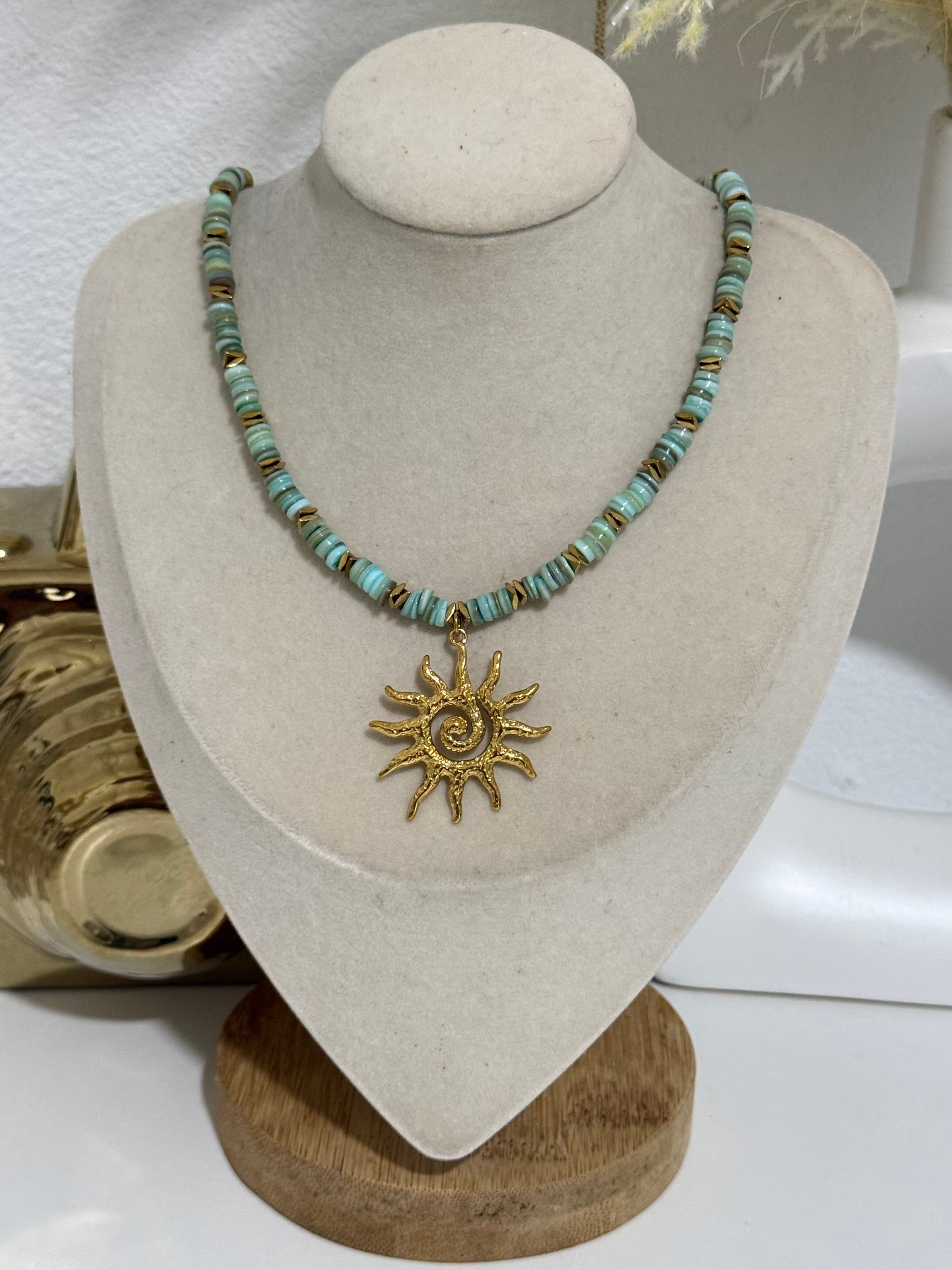 Turquoise Sun Necklace