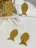 Golden Koi Earring