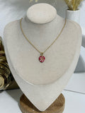 Flower Heart Necklace