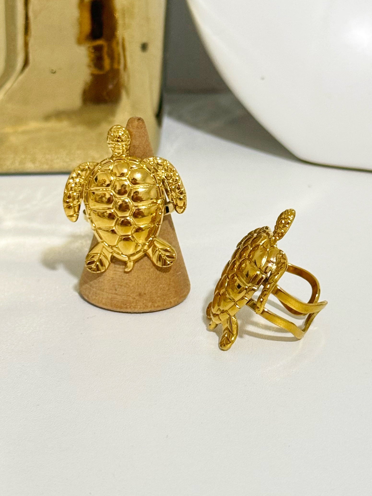 Golden Turtle Ring